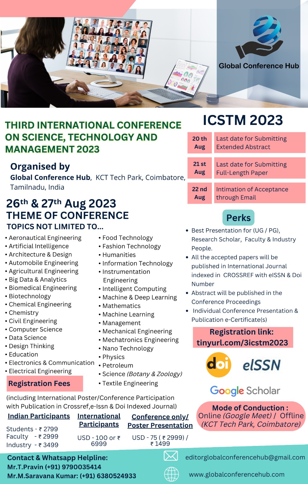 Third International Conference on Science, Technology and Management ICSTM 2023